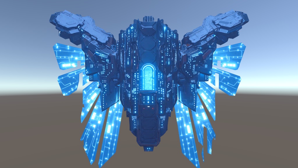 【VRChat想定】戦術電脳翼 "Ether" - Tactical Cyber-Wings (Type-07)
