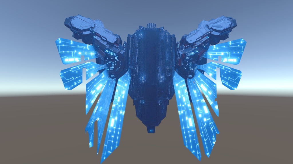 【VRChat想定】戦術電脳翼 "Ether" - Tactical Cyber-Wings (Type-07)