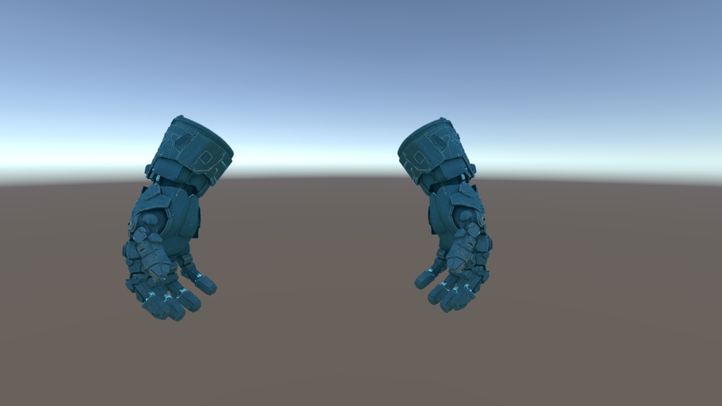 【VRChat想定】重装浮遊ガントレット - Type-08 "Crusher"