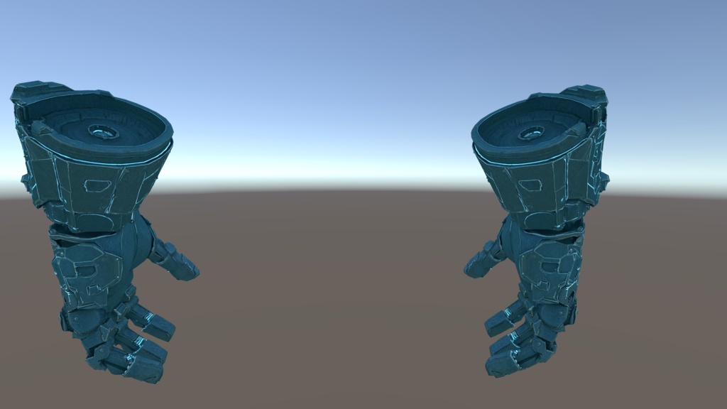 【VRChat想定】重装浮遊ガントレット - Type-08 "Crusher"