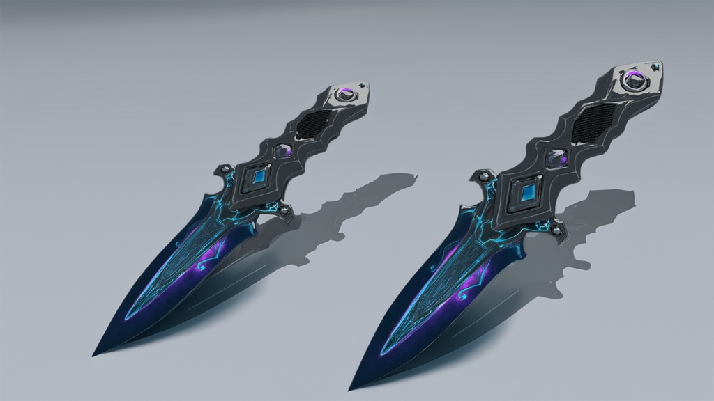 【VRChat想定】 - タクティカルサイバーナイフ "Venom"