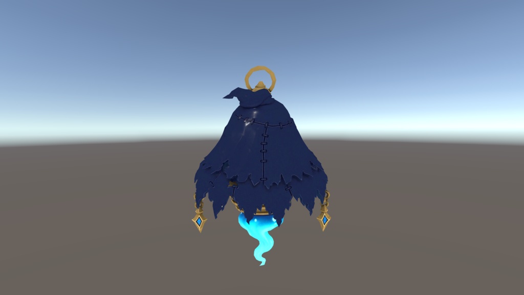 【VRChat向け】浮遊ランタン使い魔「Yakoto_LanternGhost」