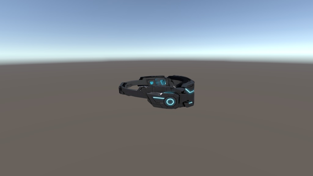 【VRChat想定】Cyber Visor - Tactical Face Gear -