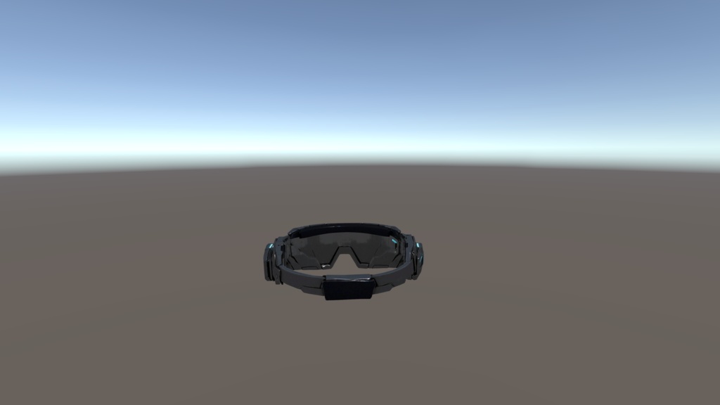【VRChat想定】Cyber Visor - Tactical Face Gear -