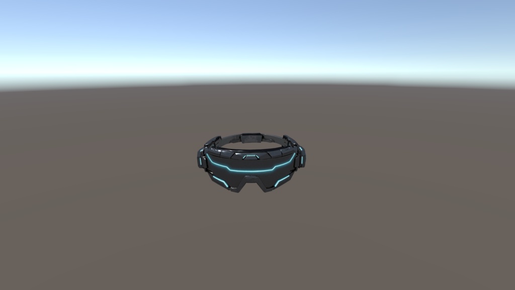 【VRChat想定】Cyber Visor - Tactical Face Gear -