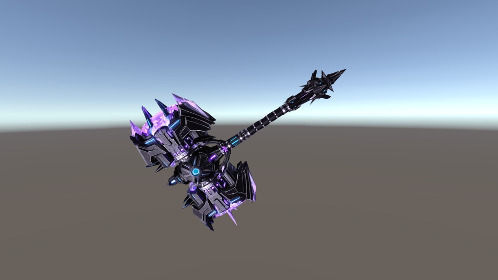 【VRChat想定】Void Reactor Hammer - サイバーウォーハンマー -