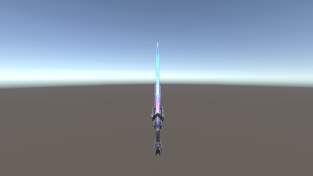 【VRChat想定】Photon Crystal Sword - クリスタルエネルギーソード -