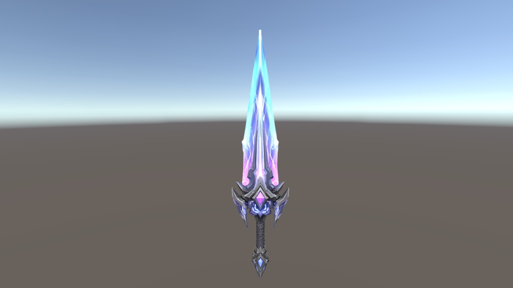 【VRChat想定】Photon Crystal Sword - クリスタルエネルギーソード -