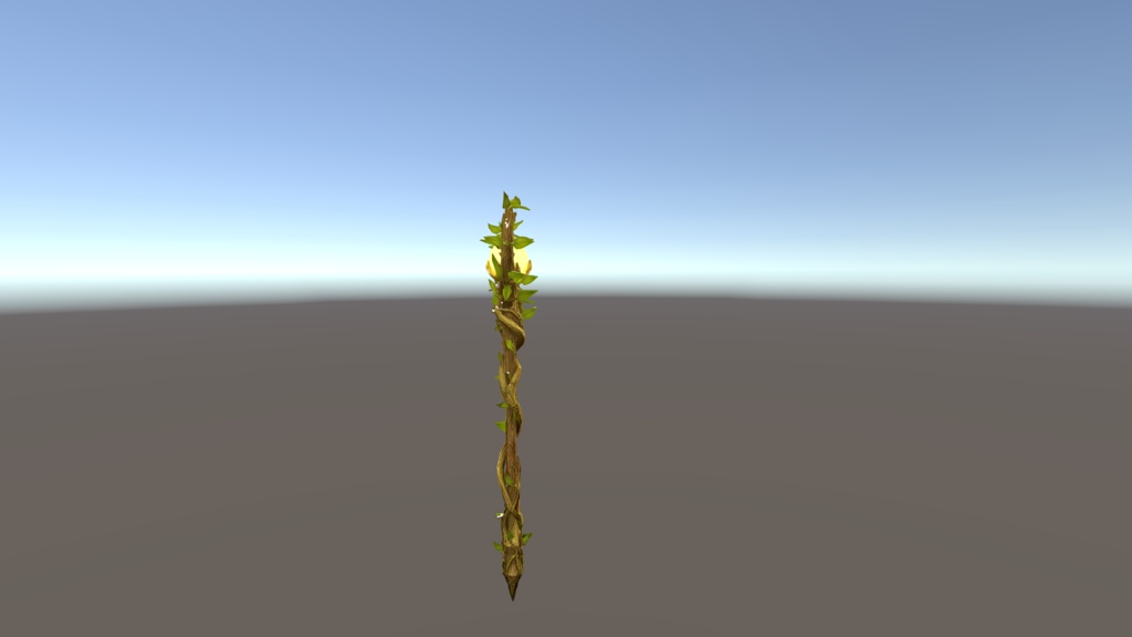 【VRChat想定】Sylvan Staff - 森霊の魔杖 -【3Dアクセサリー】