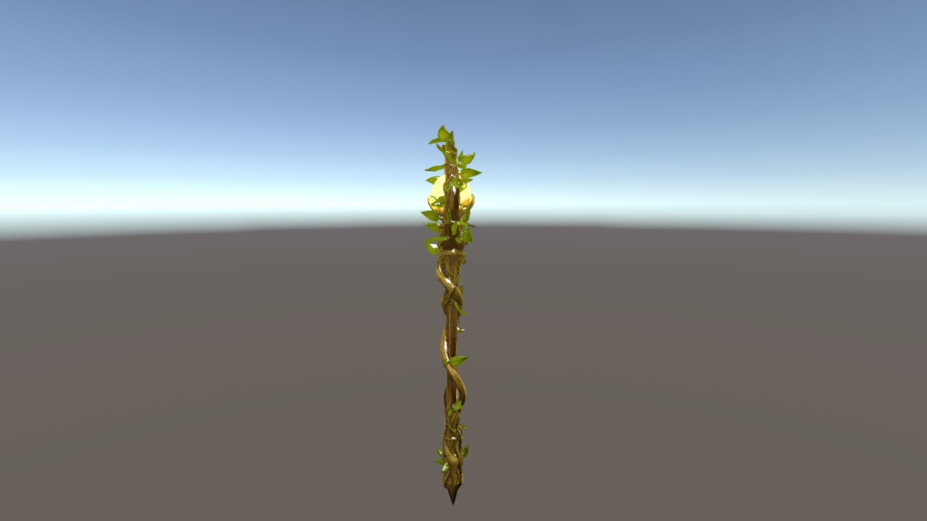 【VRChat想定】Sylvan Staff - 森霊の魔杖 -【3Dアクセサリー】