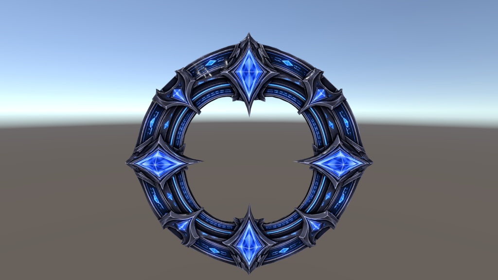 Abyss Orbit - 深淵の魔導環 -【VRChat想定 背面3Dアクセサリー】