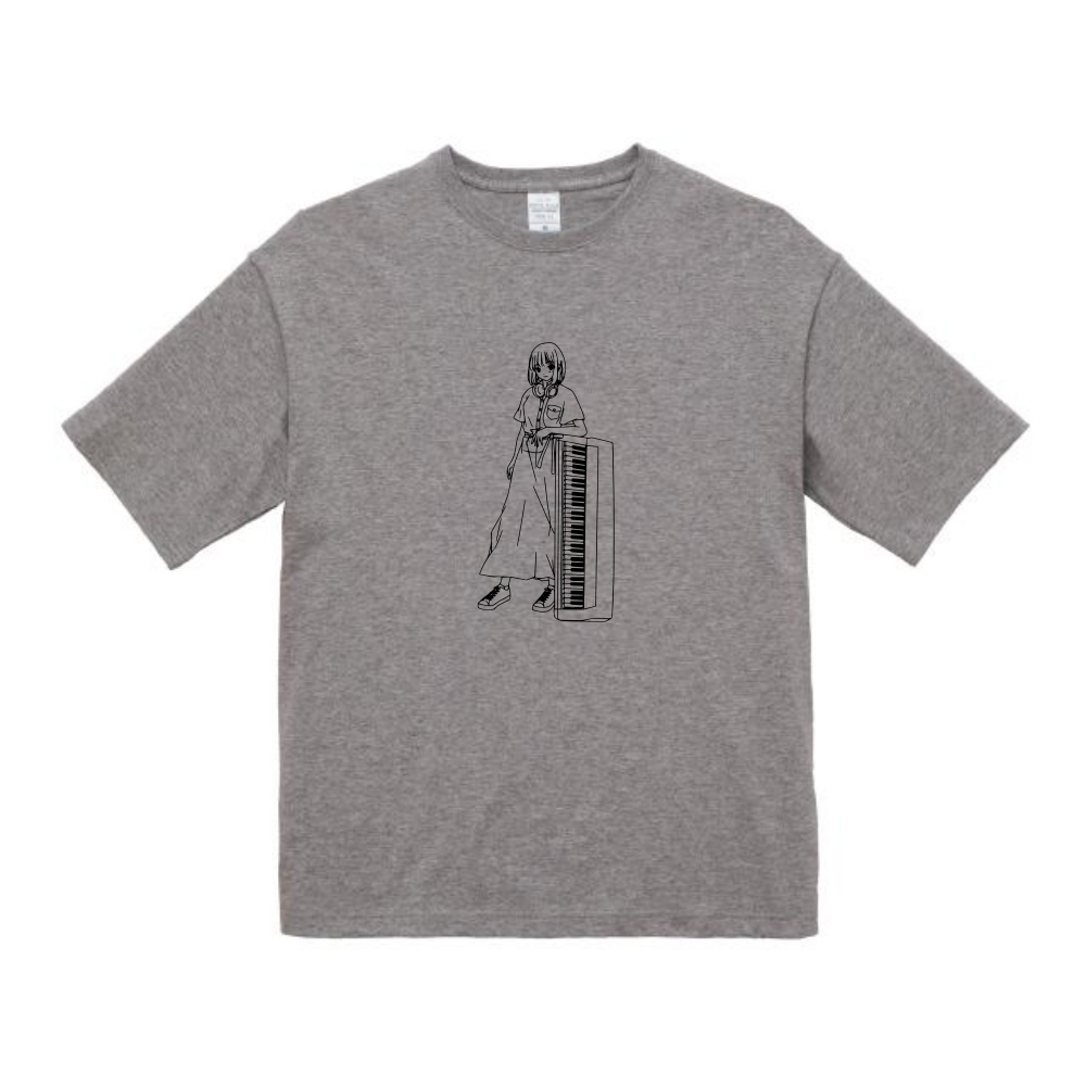  オーバーサイズTシャツ / ミックスグレー