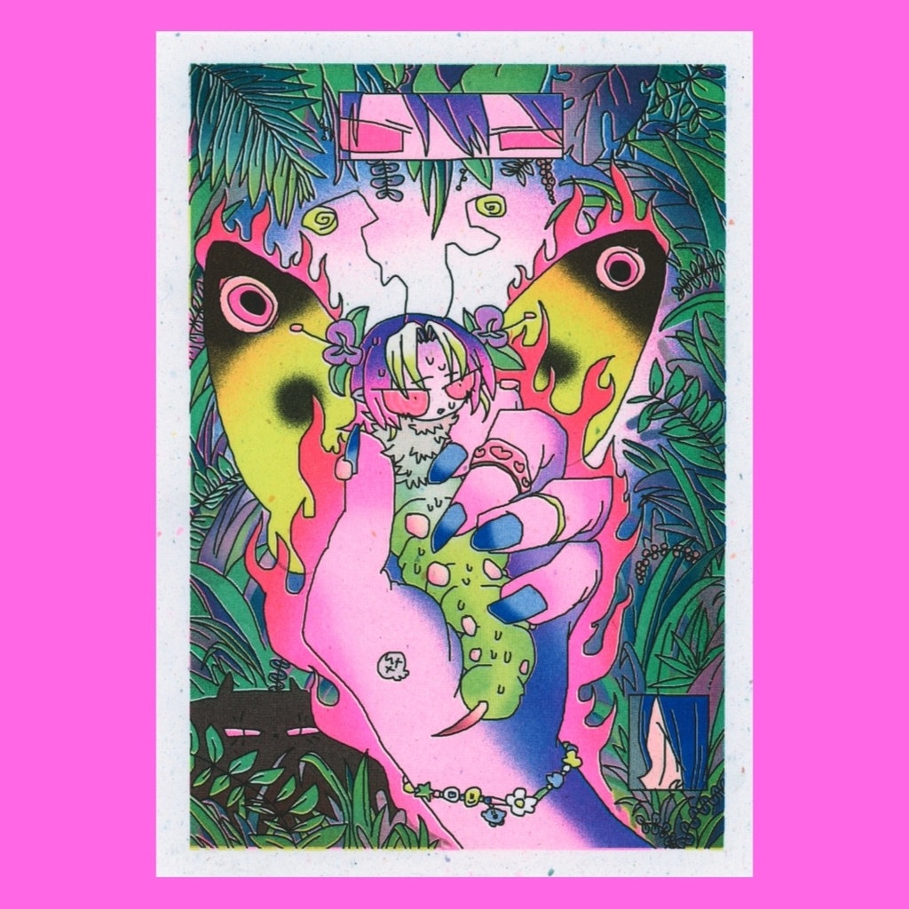 "capture" risograph poster (A5 size)