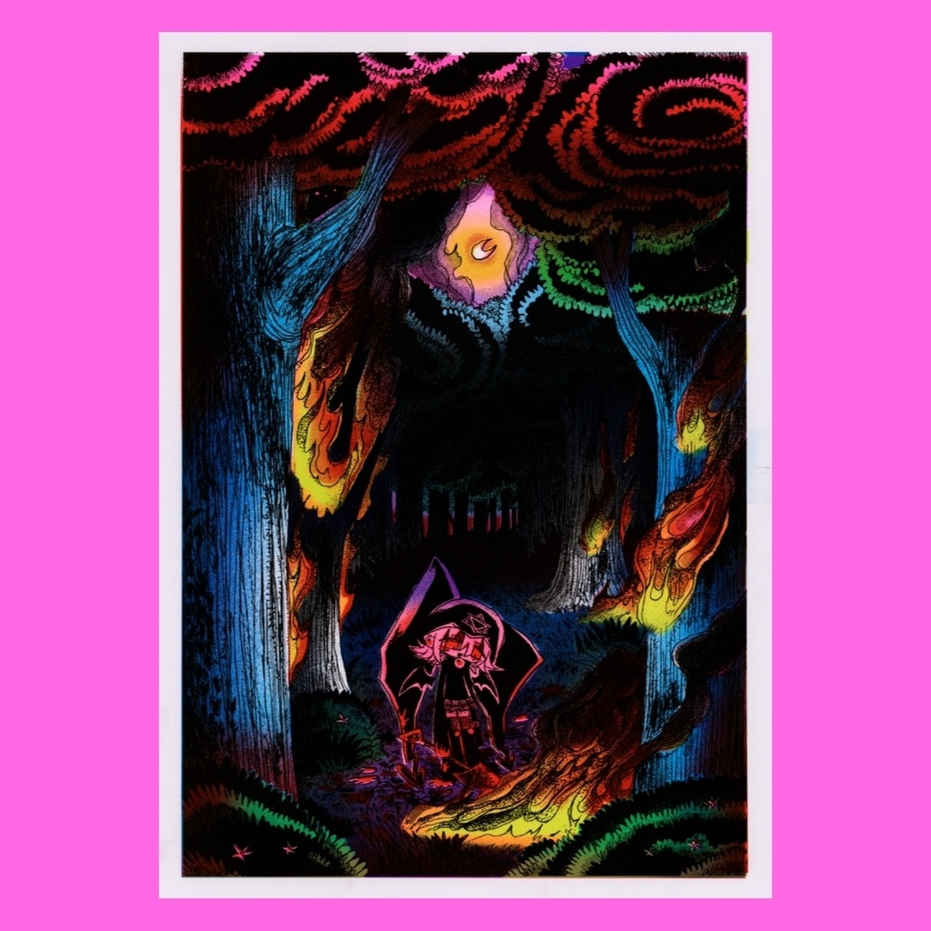 "destroy" risograph poster (A4 size)