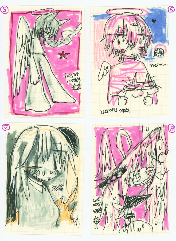 B7 memopad doodles No.01~11