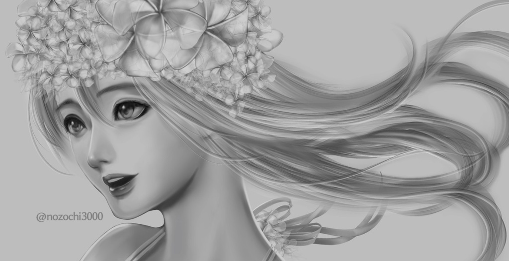 【クリスタブラシ】N1 髪の毛筆セット ver.003 (全14種)