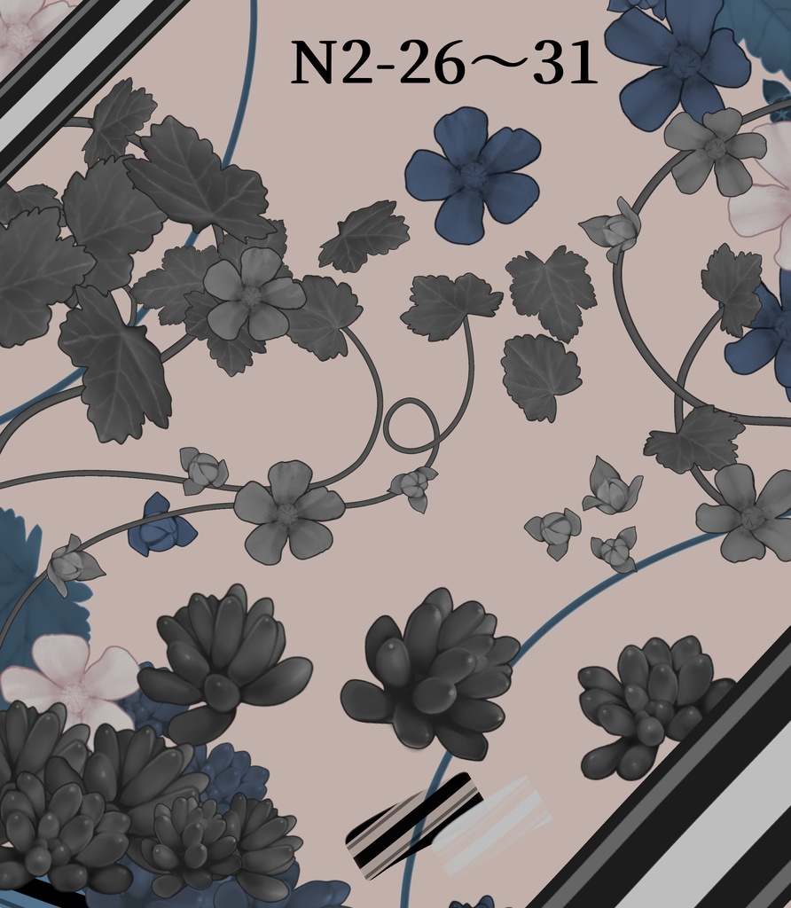 【クリスタ】N2 装飾ブラシセット ver.06 (全31種)