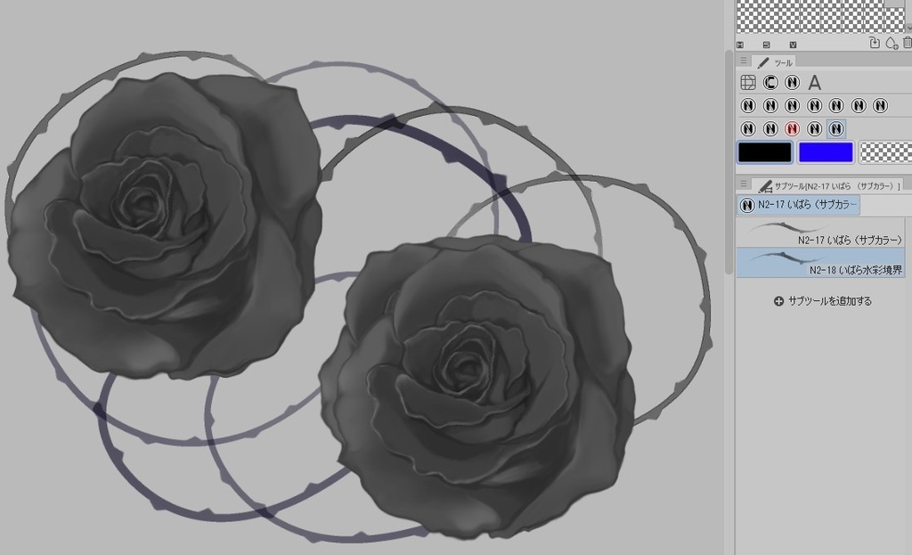 【クリスタ】N2 装飾ブラシセット ver.06 (全31種)