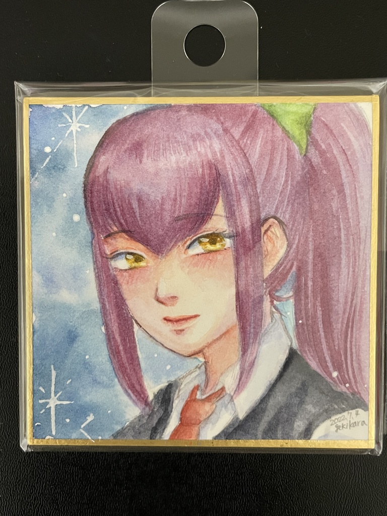 スクスト豆色紙（手描き原画）（居吹イミナ）