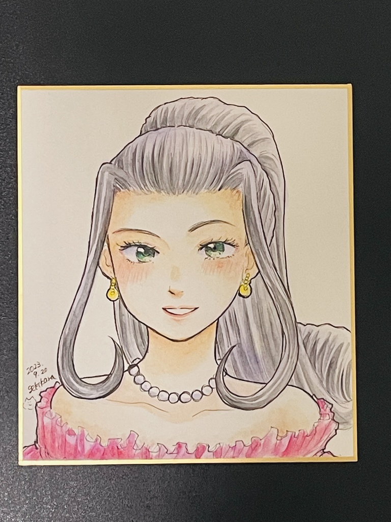 手描きミニ色紙（ソレッタ・織姫）