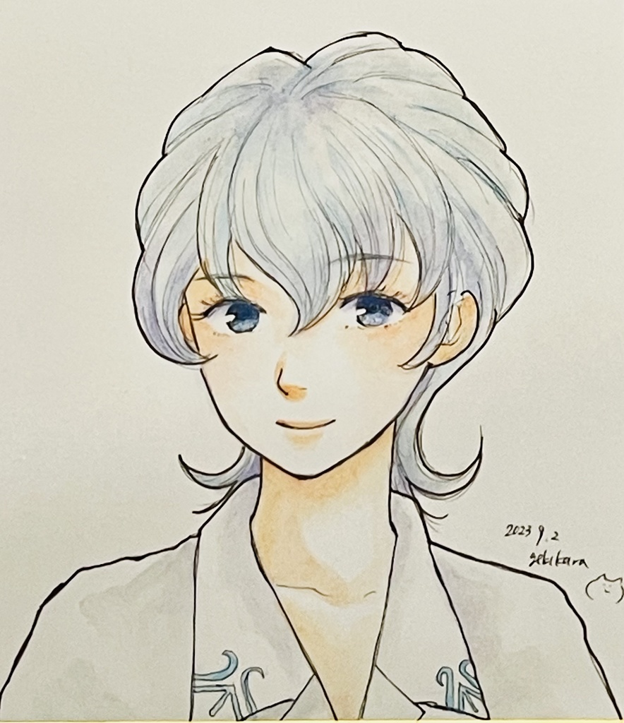 手描きミニ色紙（レニ・ミルヒシュトラーセ）