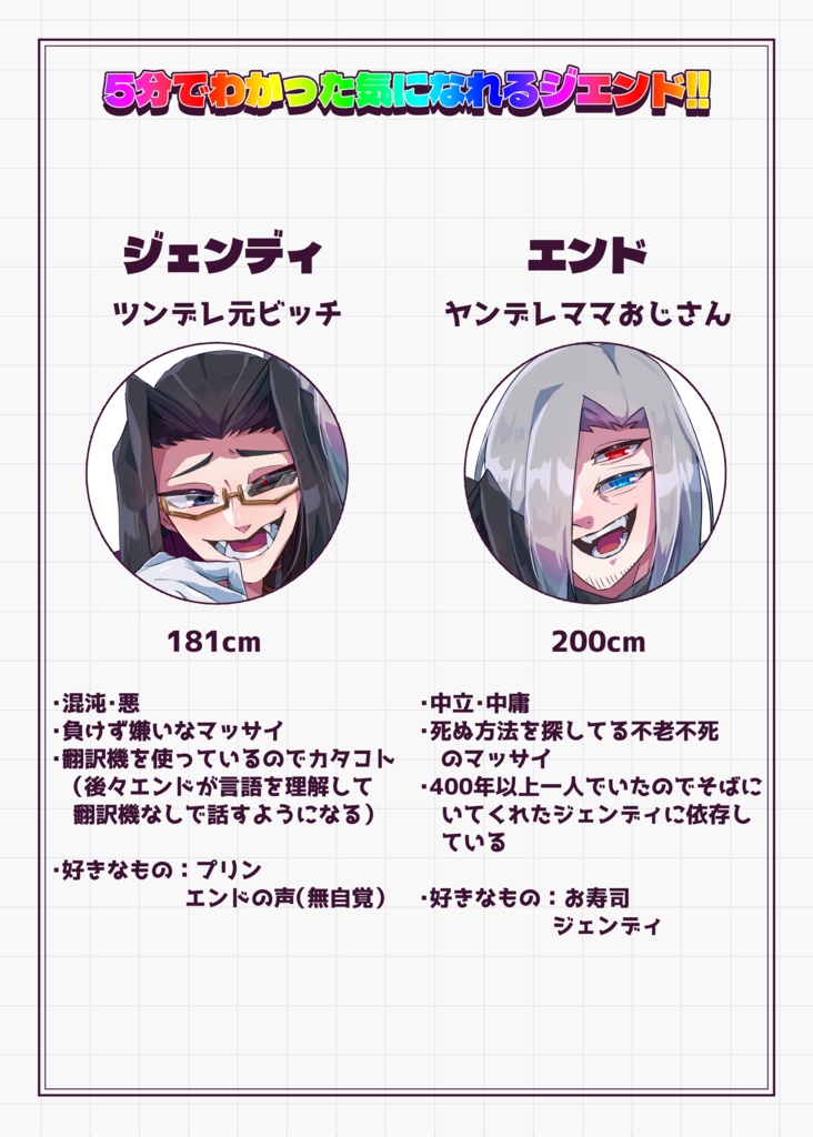 【創作BL】TheEndMaterial準備号 【うちよそ】