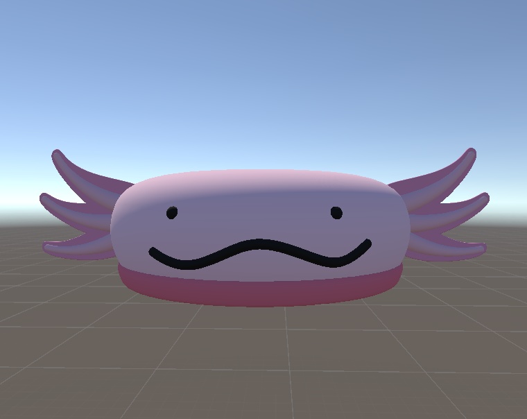 ウーパールーパー帽子