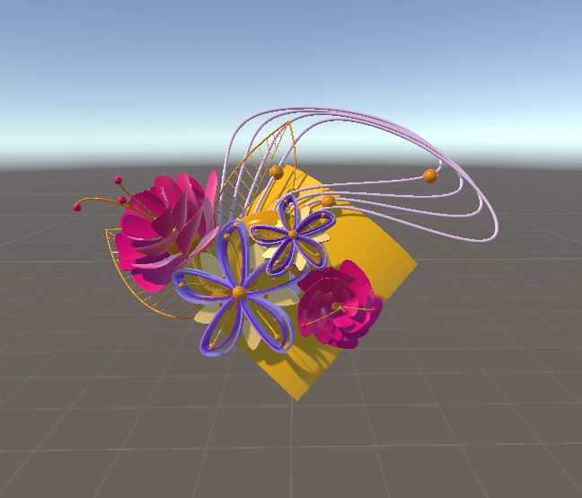 【無料】花の髪飾り