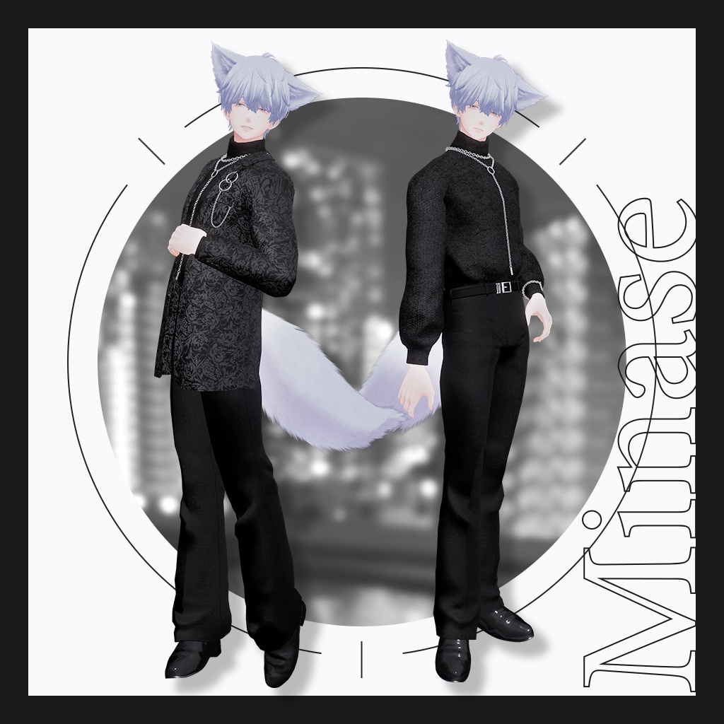 【9アバター対応】『Noir Brilliance』VRChat向け3D衣装