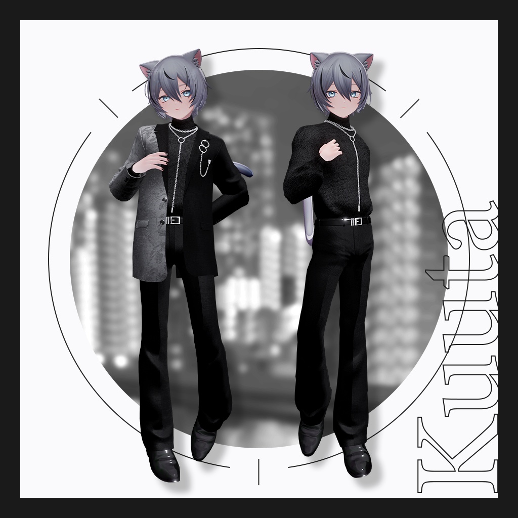 【9アバター対応】『Noir Brilliance』VRChat向け3D衣装