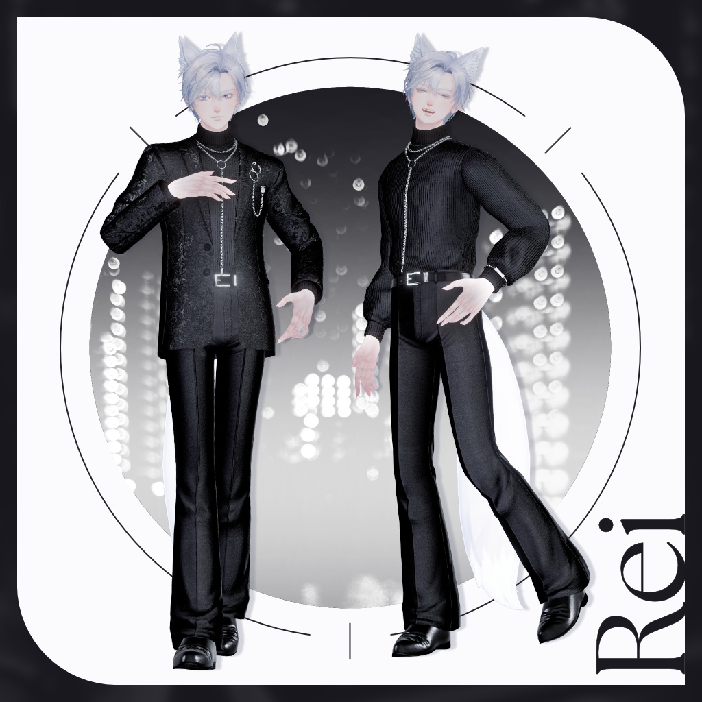 【セール中!6/7まで】13アバター対応【Noir Brilliance】VRChat向け3D衣装