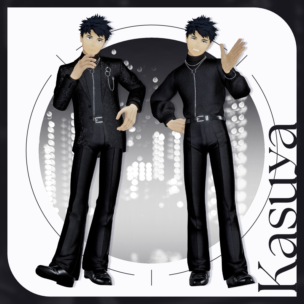 【セール中!6/7まで】13アバター対応【Noir Brilliance】VRChat向け3D衣装