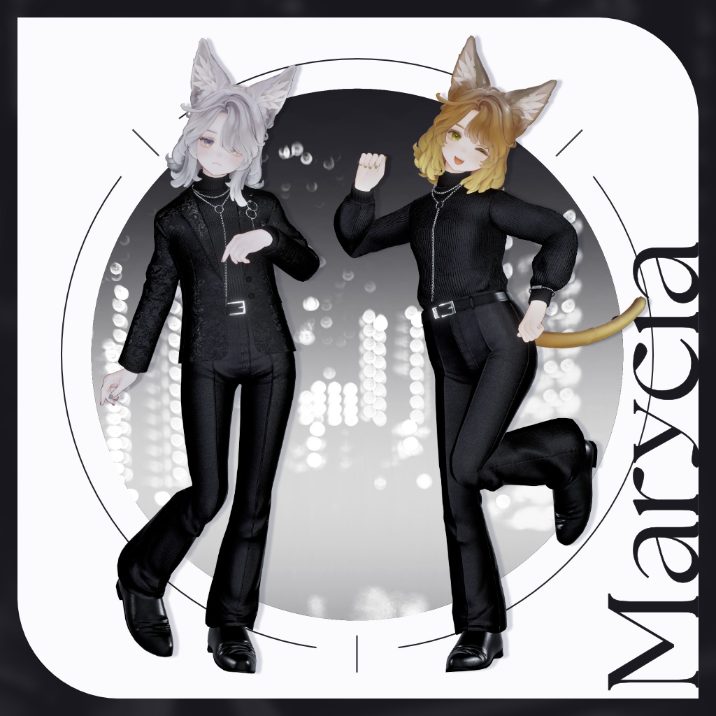 【セール中!6/7まで】13アバター対応【Noir Brilliance】VRChat向け3D衣装