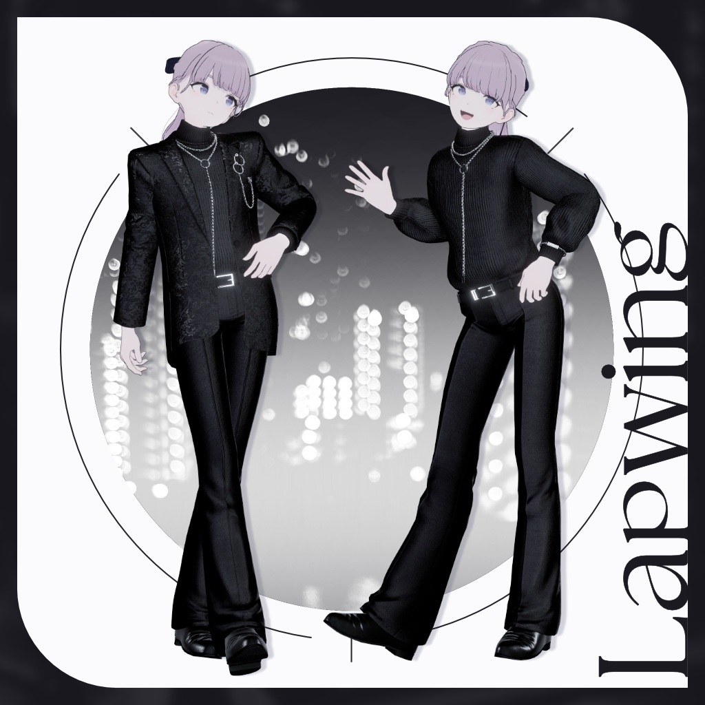 【セール中!6/7まで】13アバター対応【Noir Brilliance】VRChat向け3D衣装