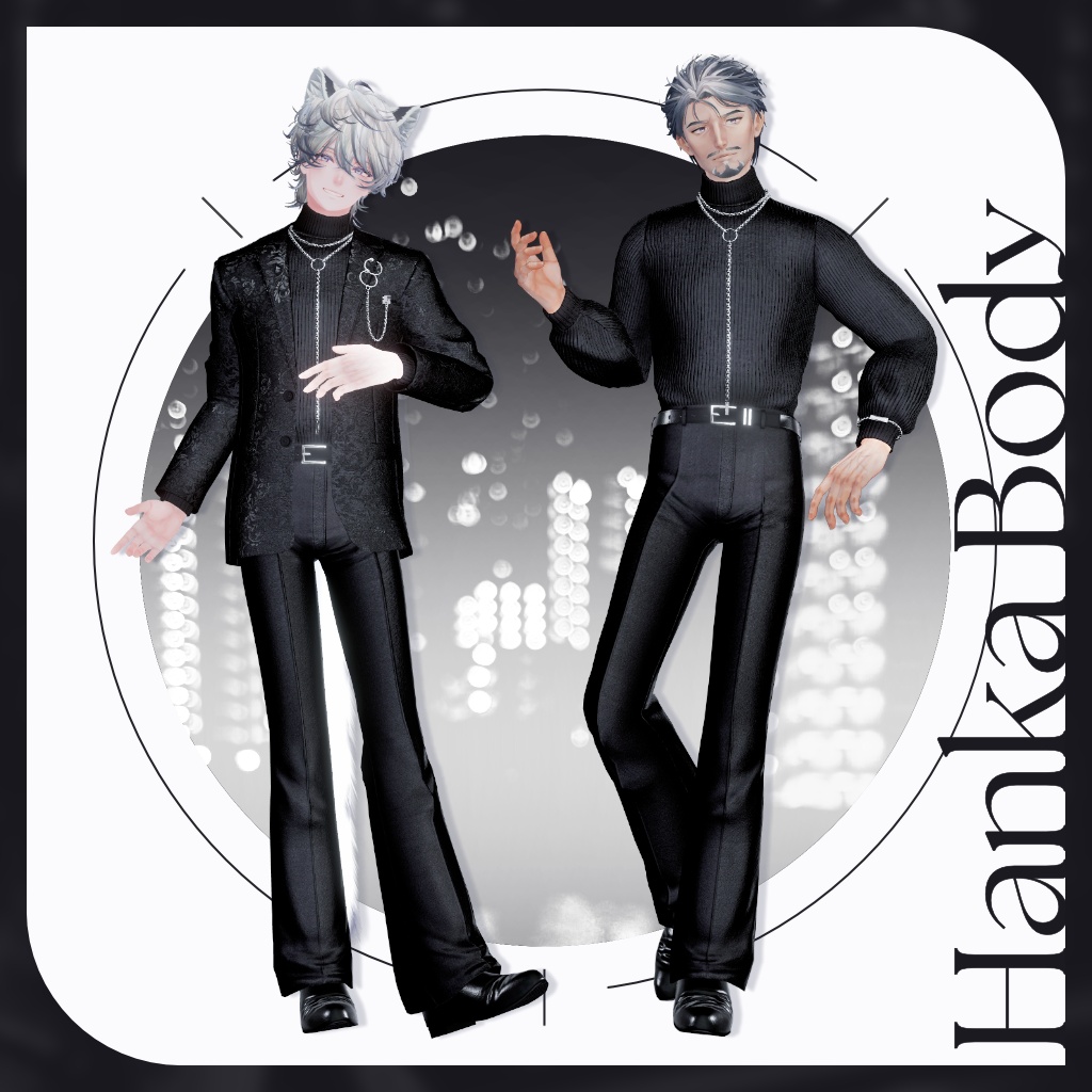 【セール中!6/7まで】13アバター対応【Noir Brilliance】VRChat向け3D衣装
