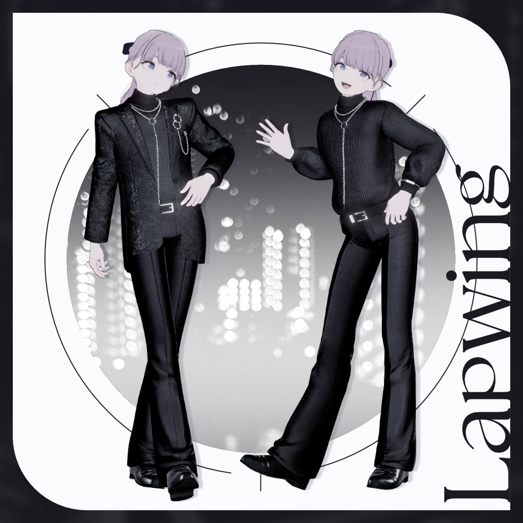 【セール中!6/7まで】13アバター対応【Noir Brilliance】VRChat向け3D衣装