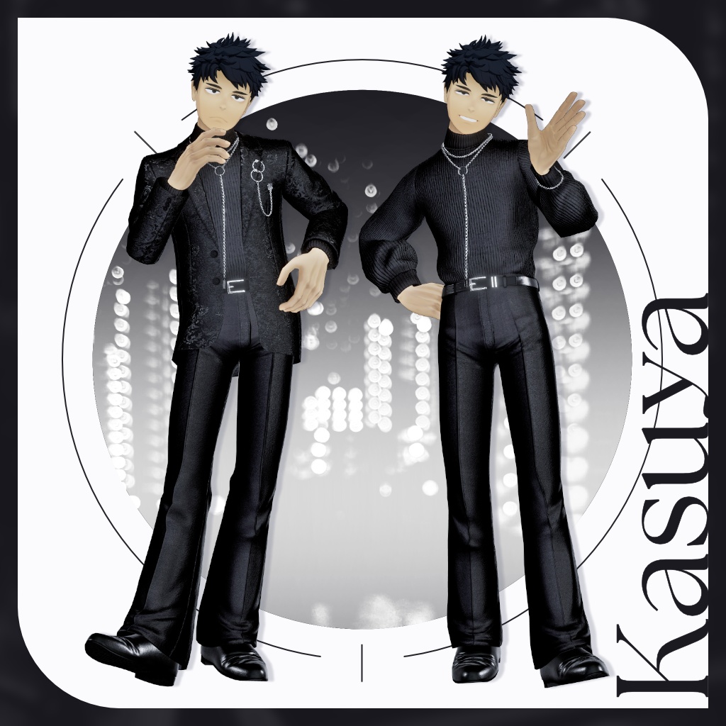 【セール中!6/7まで】13アバター対応【Noir Brilliance】VRChat向け3D衣装