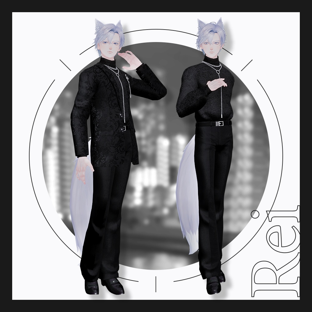 【9アバター対応】『Noir Brilliance』VRChat向け3D衣装