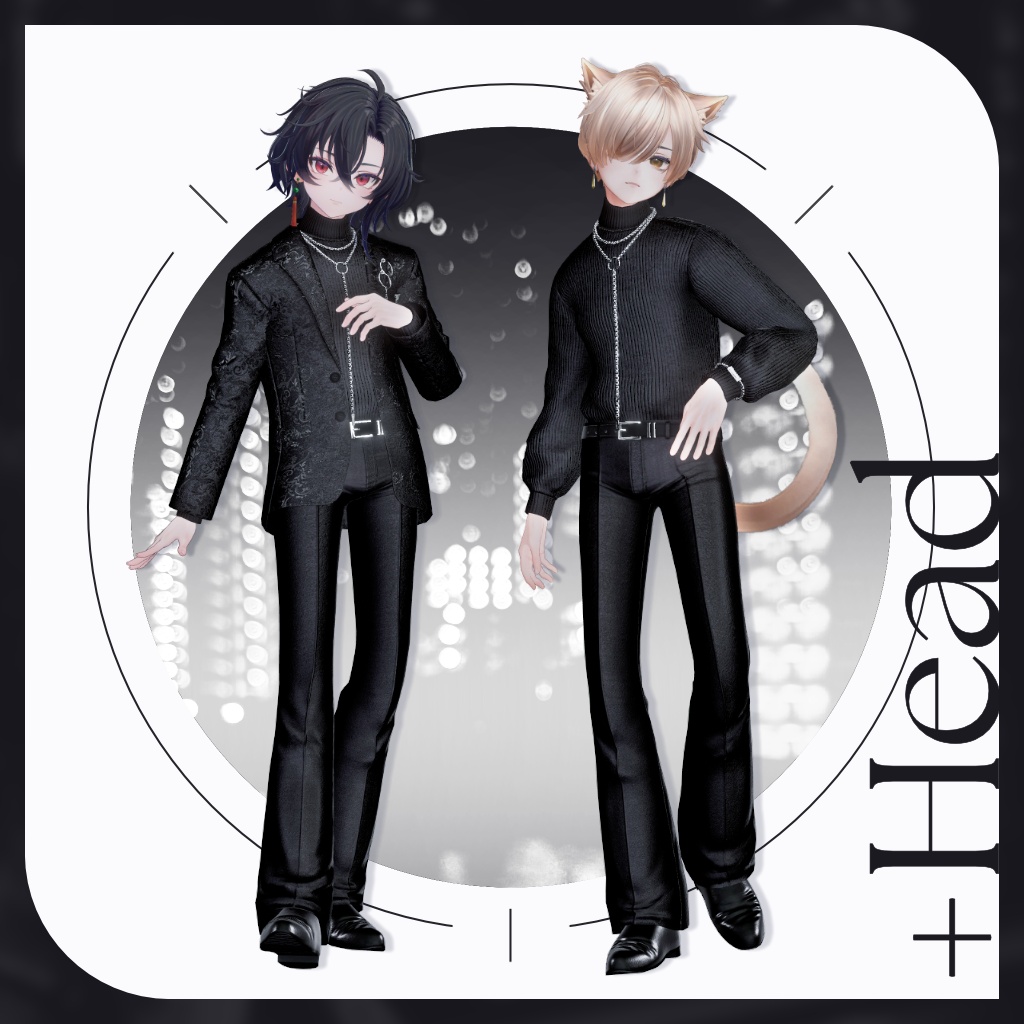 【セール中!6/7まで】13アバター対応【Noir Brilliance】VRChat向け3D衣装