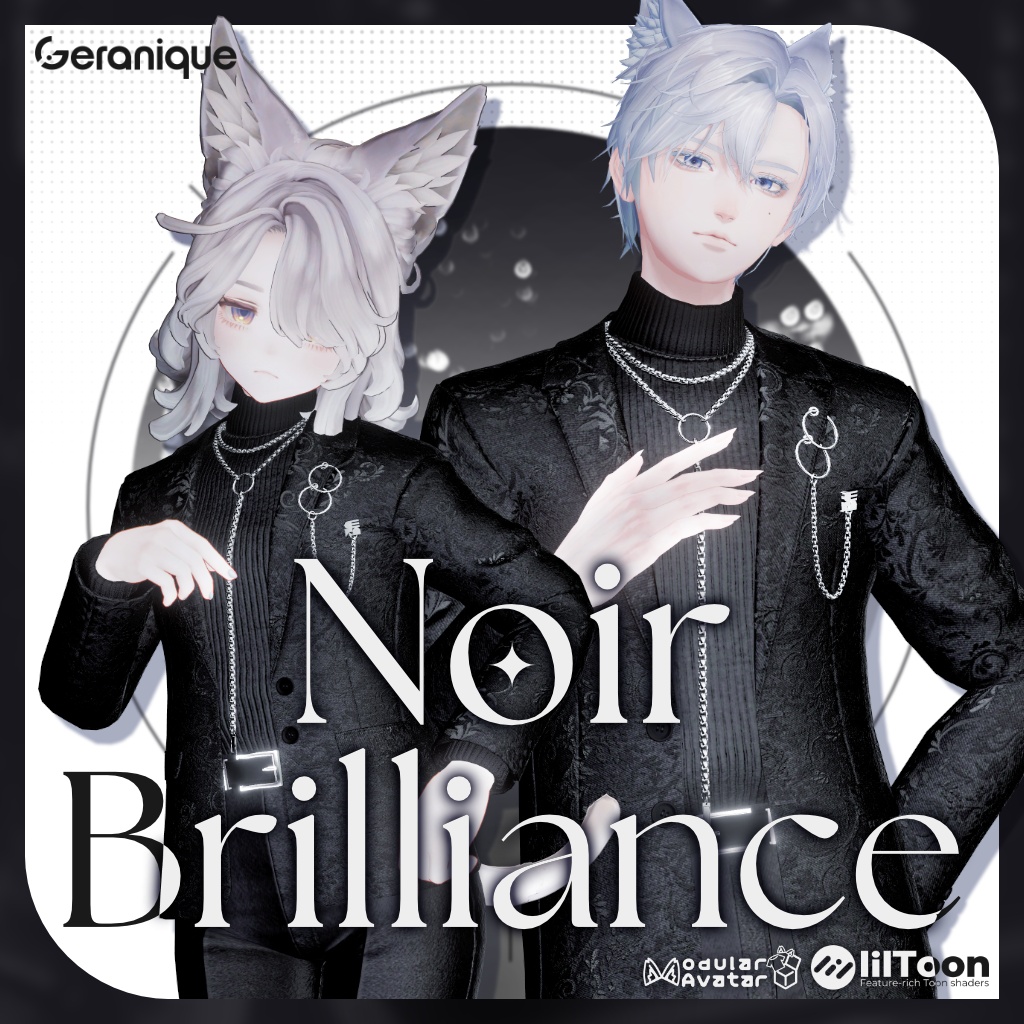 【13アバター対応 衣装】Noir Brilliance