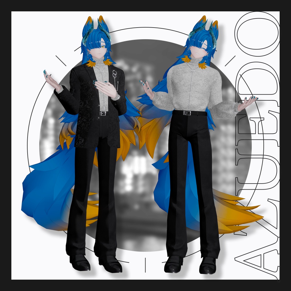 【9アバター対応】『Noir Brilliance』VRChat向け3D衣装