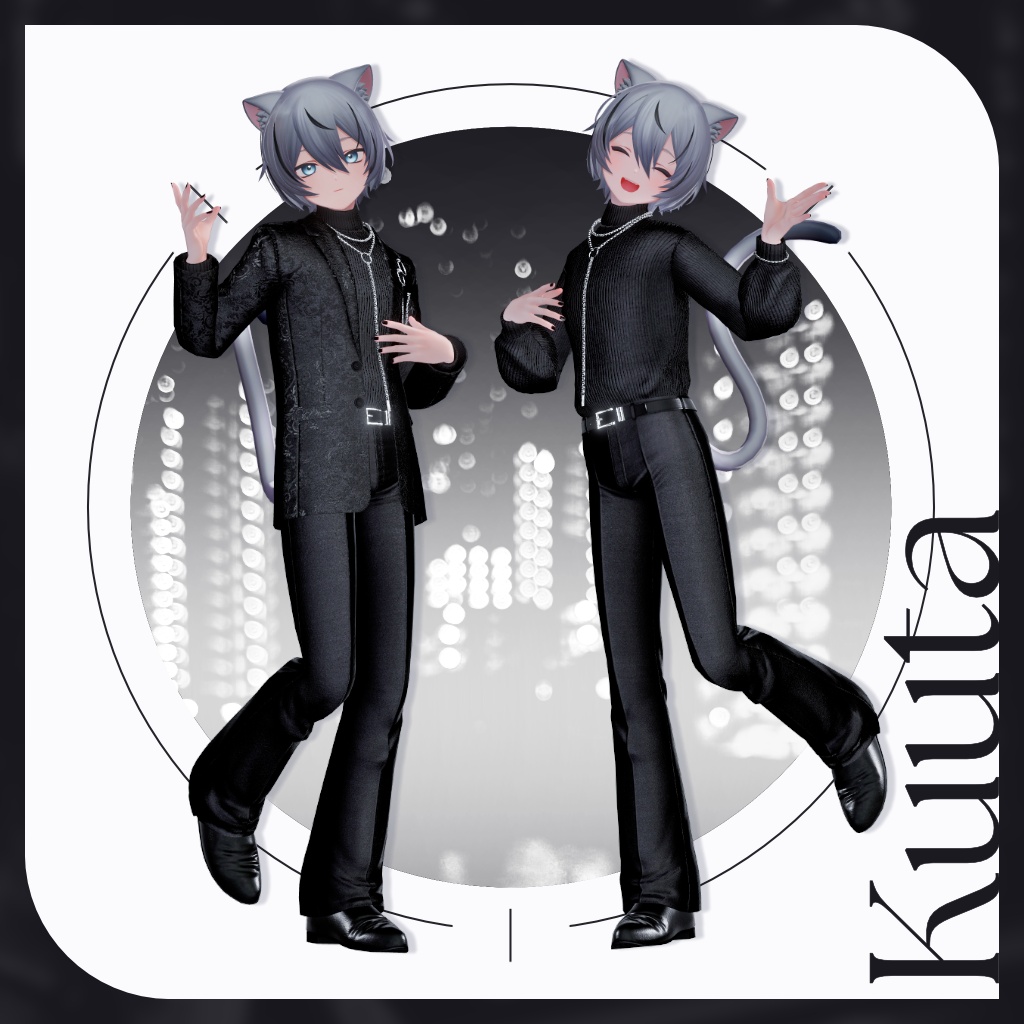 【セール中!6/7まで】13アバター対応【Noir Brilliance】VRChat向け3D衣装