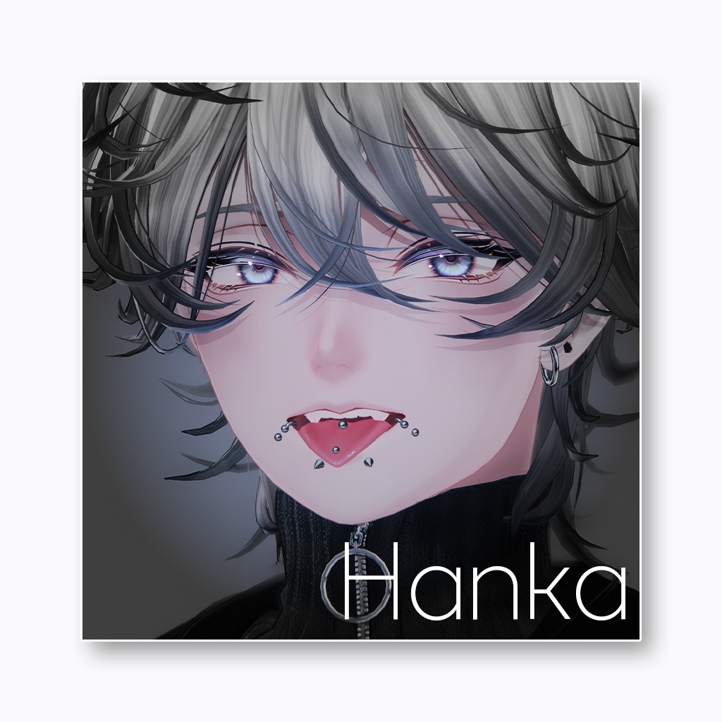 【5アバター専用】『Mouth Piercing Set』VRChat向け3Dアクセサリー