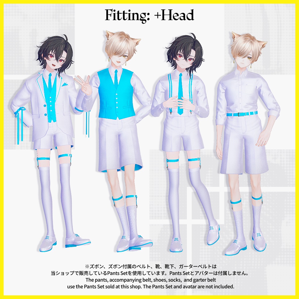 7アバター対応(上半身衣装のみ)【Omni Jacket Pack】VRChat向け3D衣装