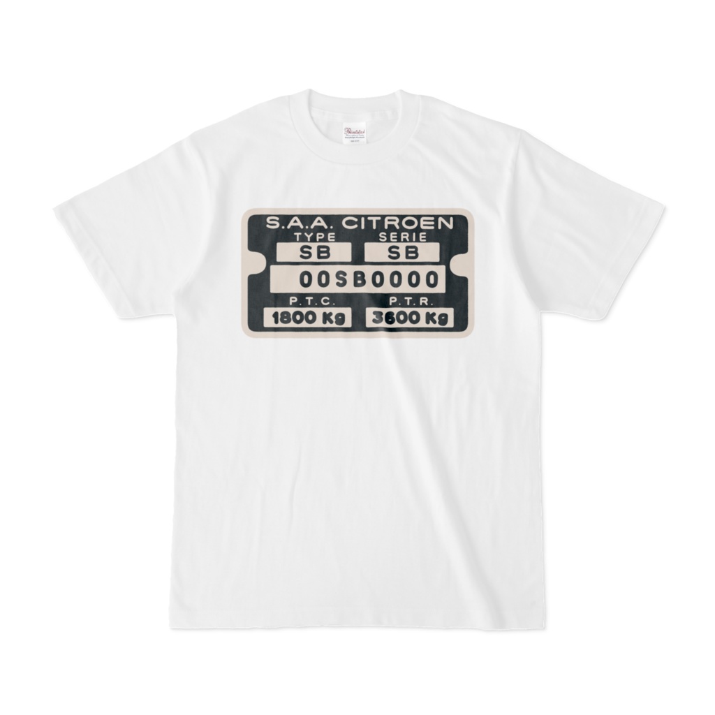 CITROEN SM　serial numberTシャツ