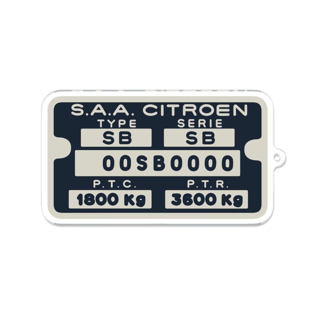 CITROEN SM serial numberアクリルキーホルダー