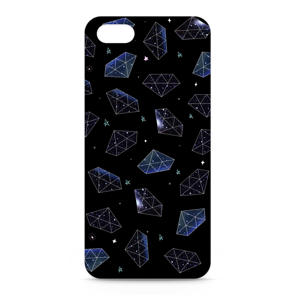 宇宙色に輝くダイヤ