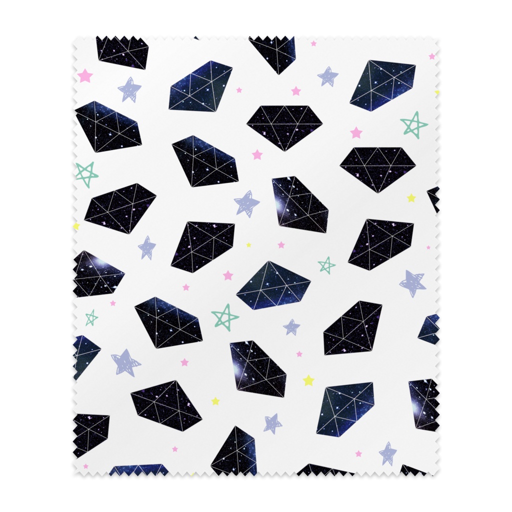 宇宙色に輝くダイヤ―白―