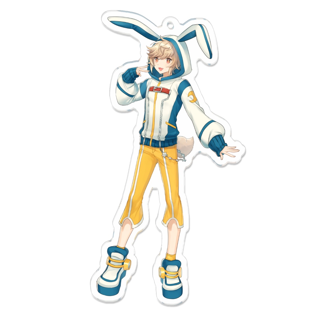 藍兎らび アクリルキーホルダー