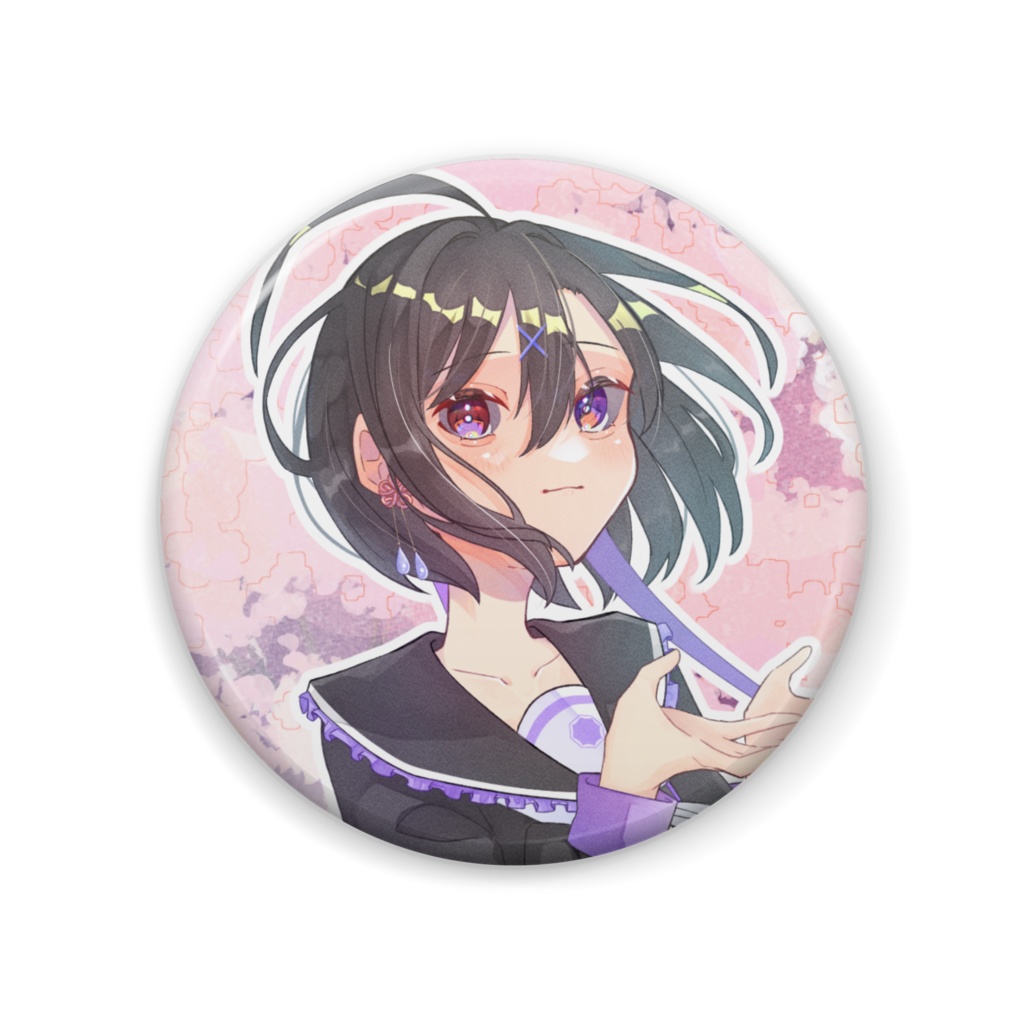 咲天詞缶バッジ-2024春-